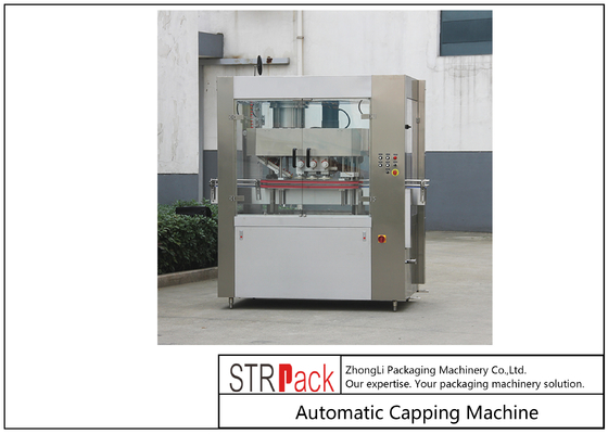 PLC স্বয়ংক্রিয় প্লাস্টিক জার ক্যাপিং মেশিন 2.5kw 50HZ 60HZ