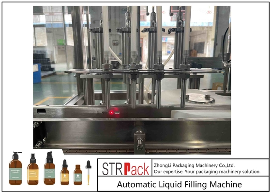 50ml 100ml কসমেটিক লোশন এসেনশিয়াল অয়েল লিকুইড বোতল ফিলিং ক্যাপিং মেশিন মাল্টি নজল