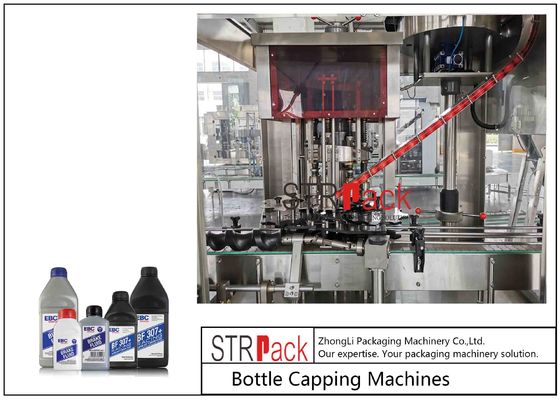 ক্ষমতা 6000BPH রোটারি বোতল ক্যাপার সরঞ্জাম 3kw 80mm উচ্চতা